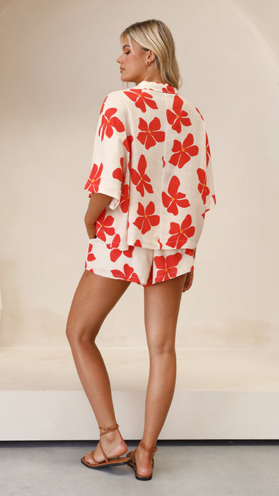Load image into Gallery viewer, Harper Shorts - Hibiscus

