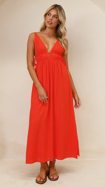 Load image into Gallery viewer, Solita Maxi Dress - Red
