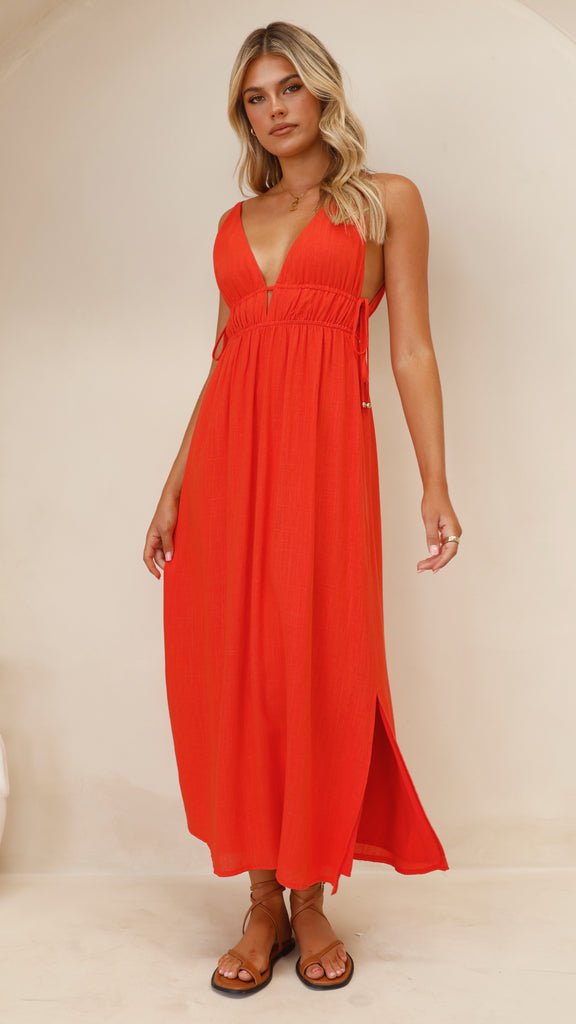 Solita Maxi Dress - Red