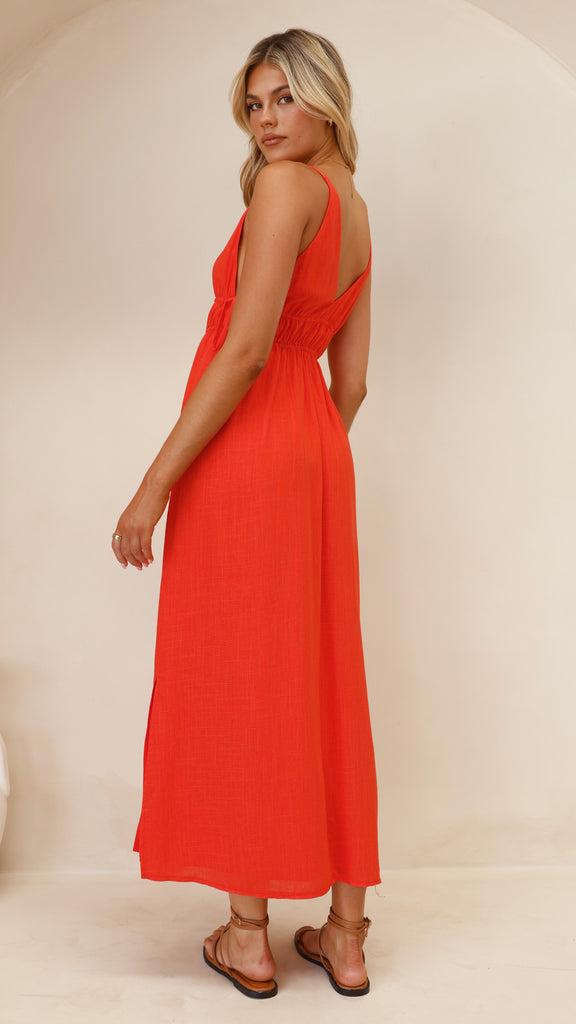 Solita Maxi Dress - Red