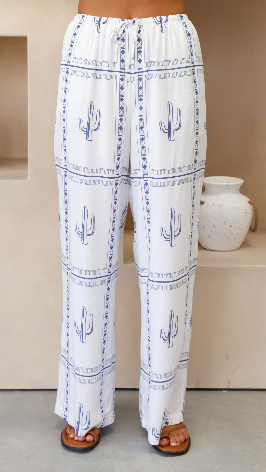 Nevada Pants - White/Blue