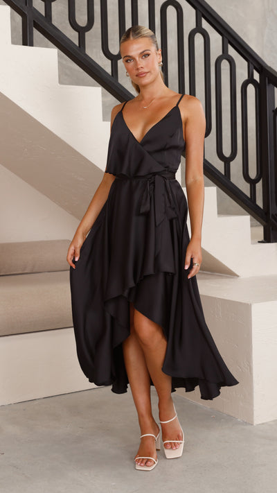 Load image into Gallery viewer, Gabriella Midi Dress - Black
