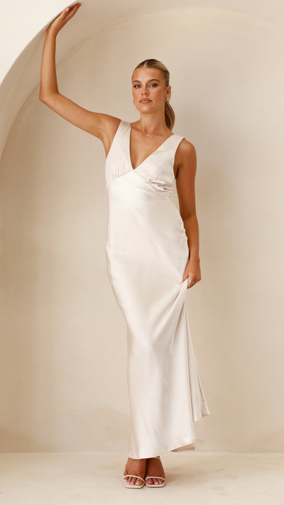 Load image into Gallery viewer, Sofia Maxi Dress - Champagne - Billy J
