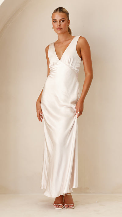 Load image into Gallery viewer, Sofia Maxi Dress - Champagne
