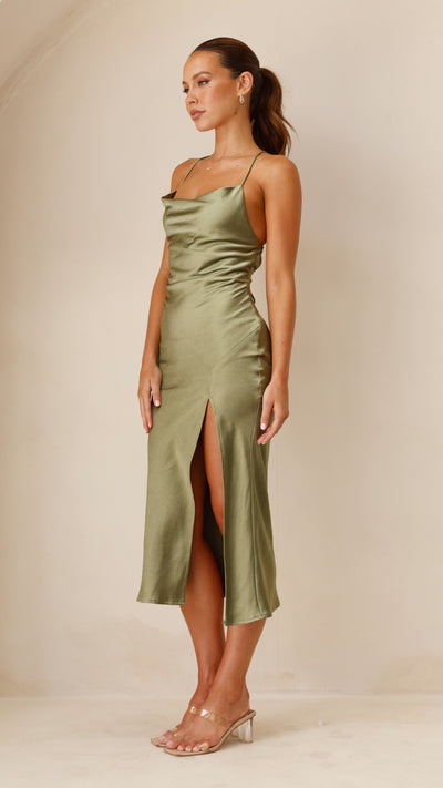 Load image into Gallery viewer, Scarlette Dress - Olive - Billy J
