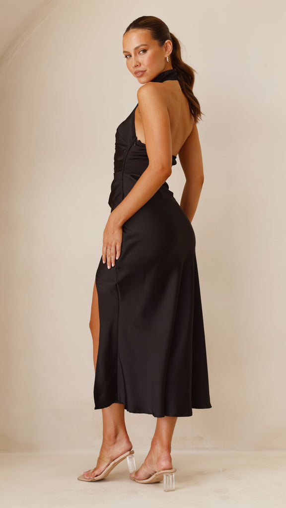 Kendall Maxi Dress - Black - Billy J