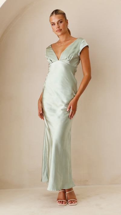 Load image into Gallery viewer, Amelia Maxi Dress - Sage - Billy J
