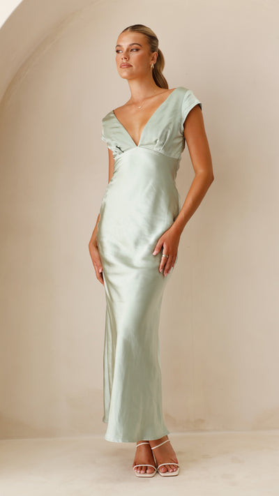 Load image into Gallery viewer, Amelia Maxi Dress - Sage - Billy J
