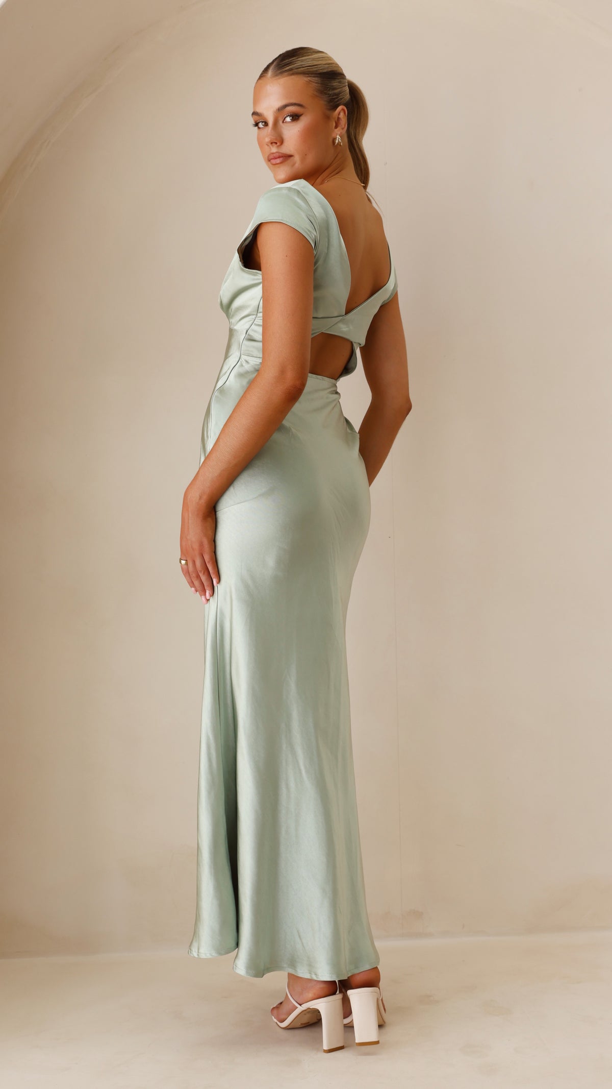 fitted lace wedding dress Amalia Maxi Dress - Blue - Buy Women's Dresses main image 0
