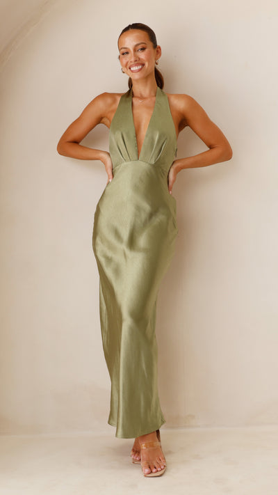 Load image into Gallery viewer, Chloe Maxi Dress - Olive
