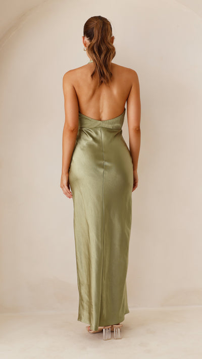 Load image into Gallery viewer, Chloe Maxi Dress - Olive - Billy J
