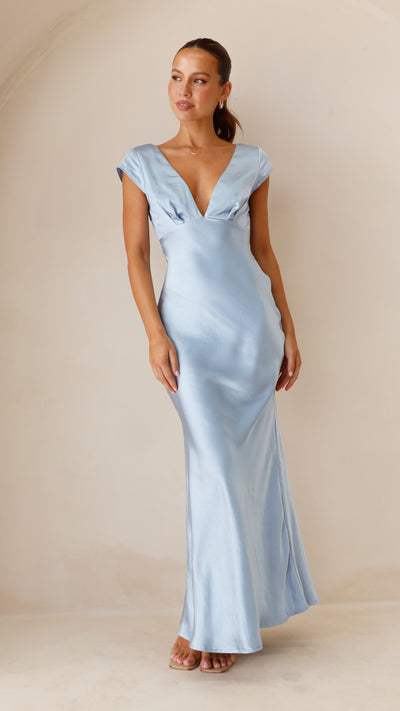 Load image into Gallery viewer, Amelia Maxi Dress - Blue - Billy J
