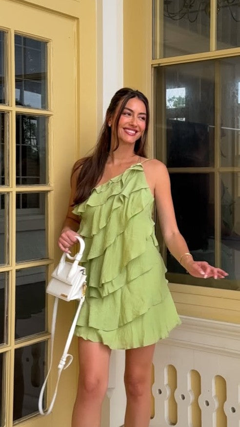 Cassidi Mini Dress - Sage - Billy J
