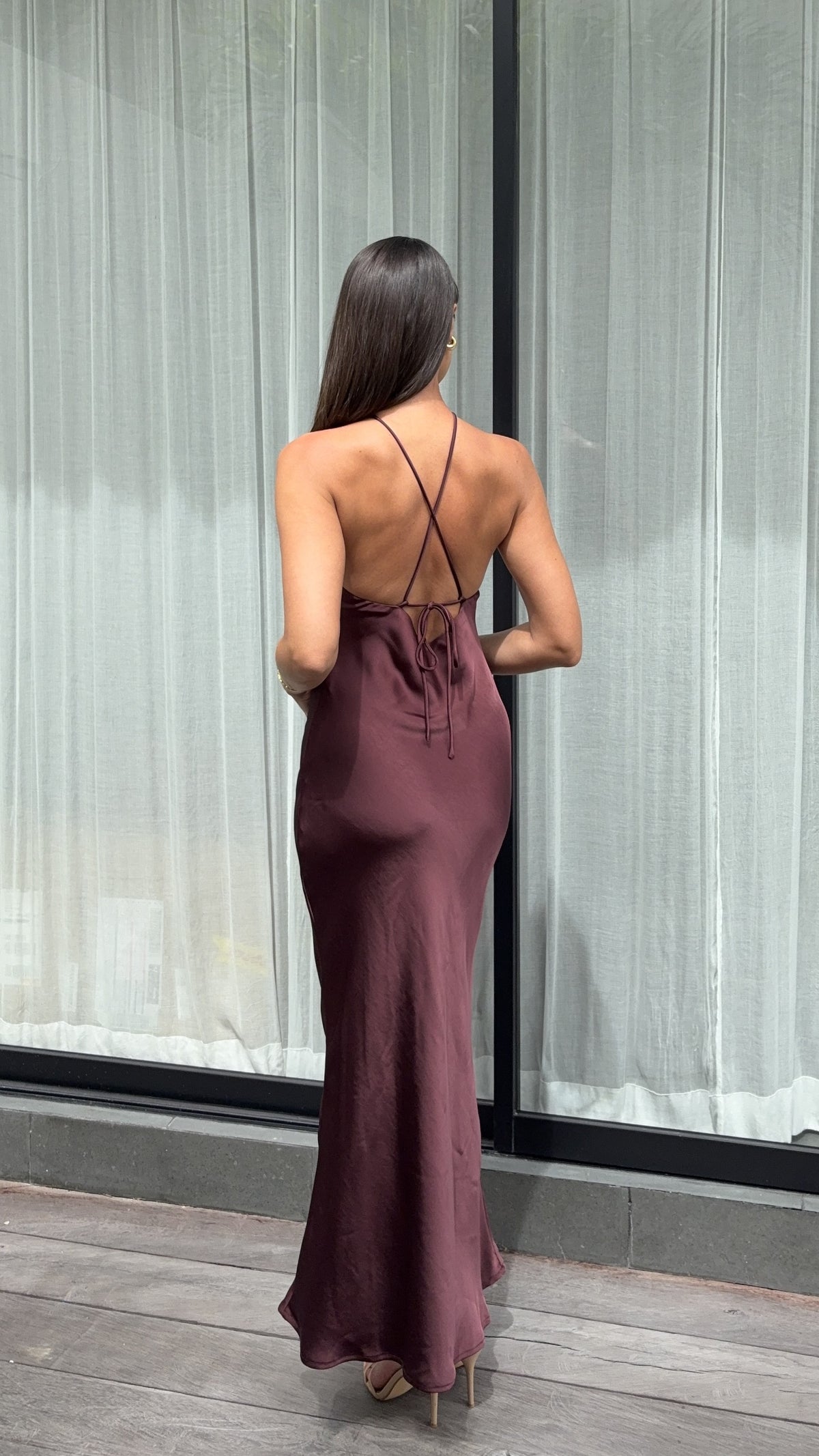 Chiara Maxi Dress - Chocolate - Buy Women's Dresses