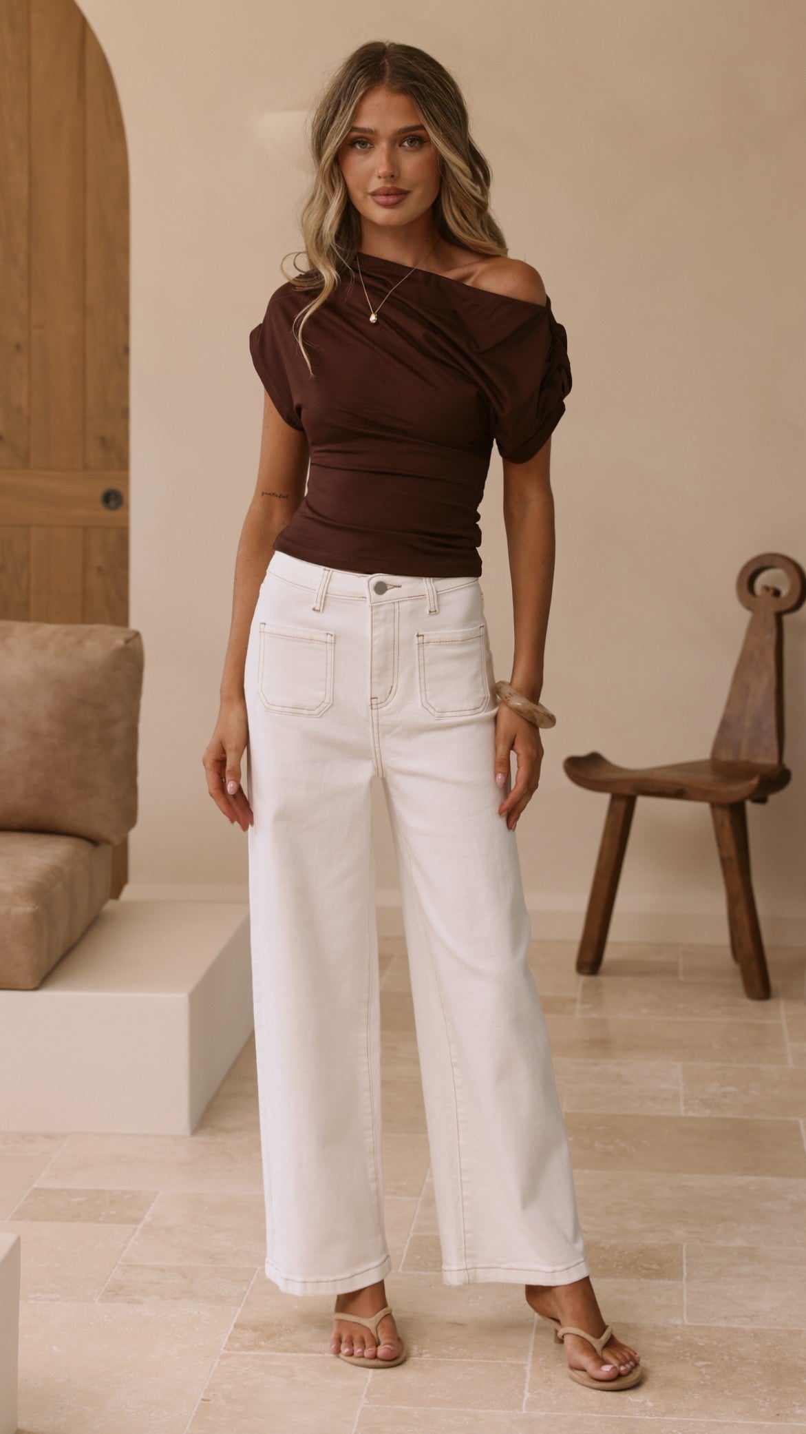 Millie Top - Chocolate - Billy J