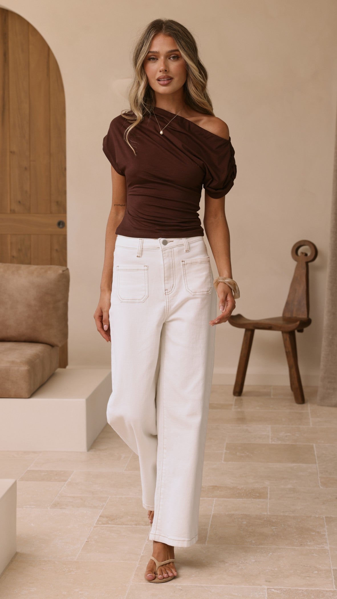 Millie Top - Chocolate - Billy J