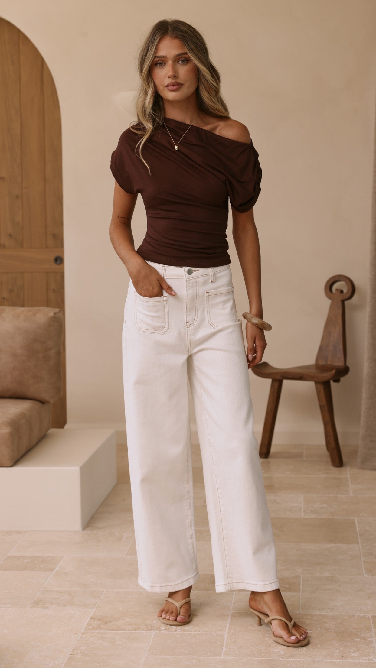 Macadrian Jeans - White Denim - Billy J