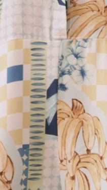 Farrah Playsuit - Blue/Yellow Print - Billy J