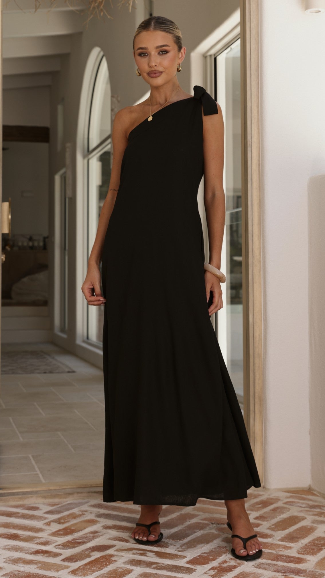 Hallie Maxi Dress - Black - Billy J