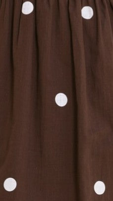 Marissa Mini Dress - Chocolate Polka - Billy J