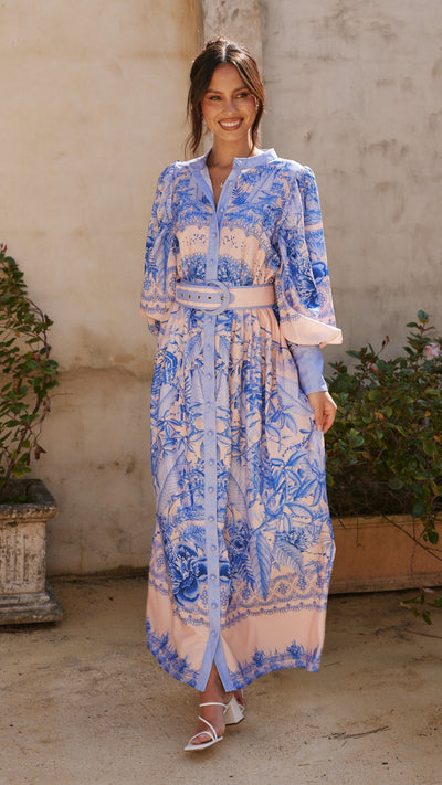 Load image into Gallery viewer, Taia Maxi Dress - Madeline Blue - Billy J
