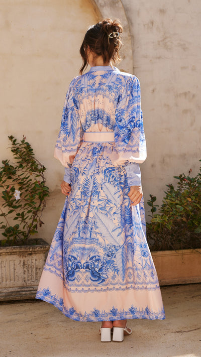 Load image into Gallery viewer, Taia Maxi Dress - Madeline Blue - Billy J
