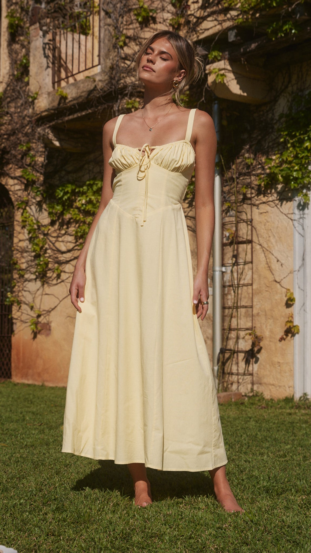 Emalee Maxi Dress - Yellow - Billy J