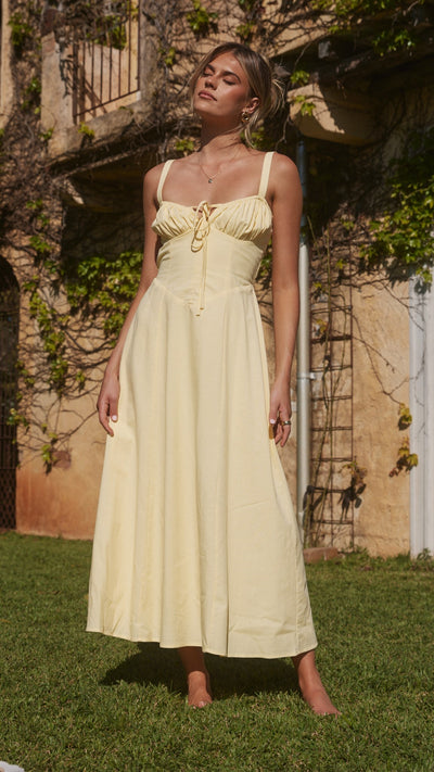 Load image into Gallery viewer, Emalee Maxi Dress - Yellow - Billy J
