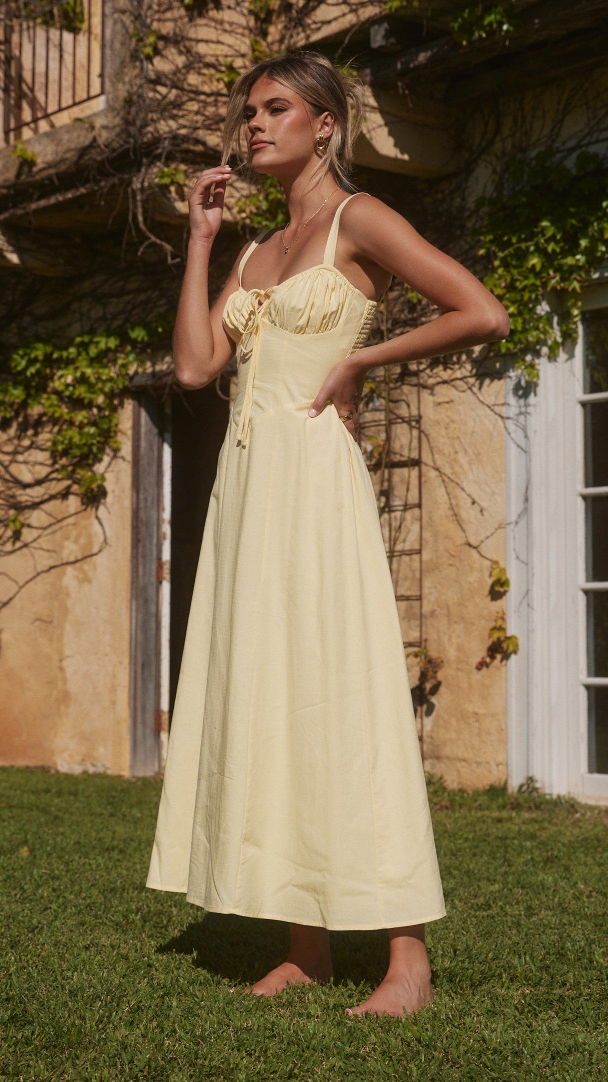 Emalee Maxi Dress - Yellow - Billy J