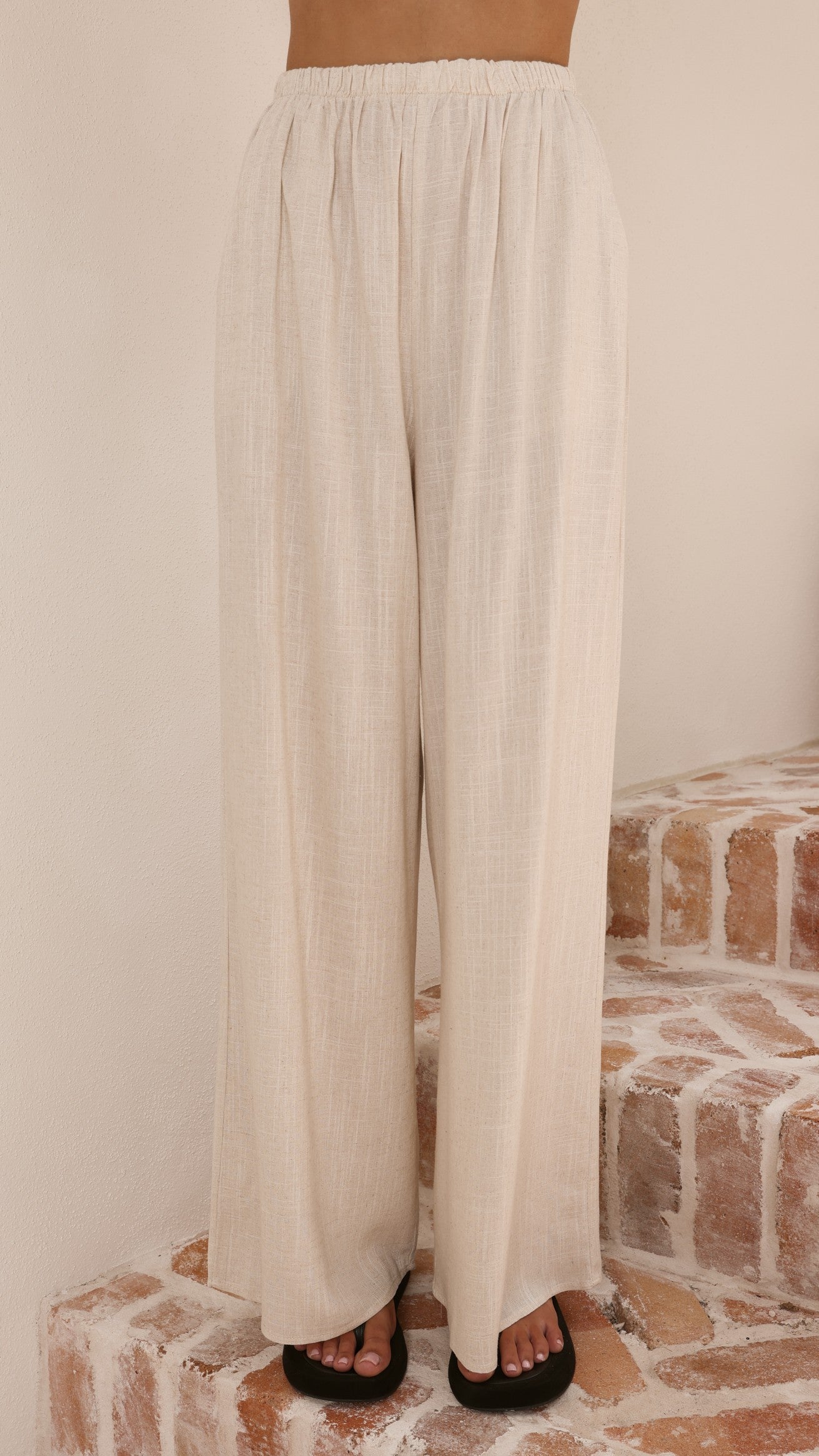 Yuki Strapless Top and Pants Set - Oatmeal - Billy J