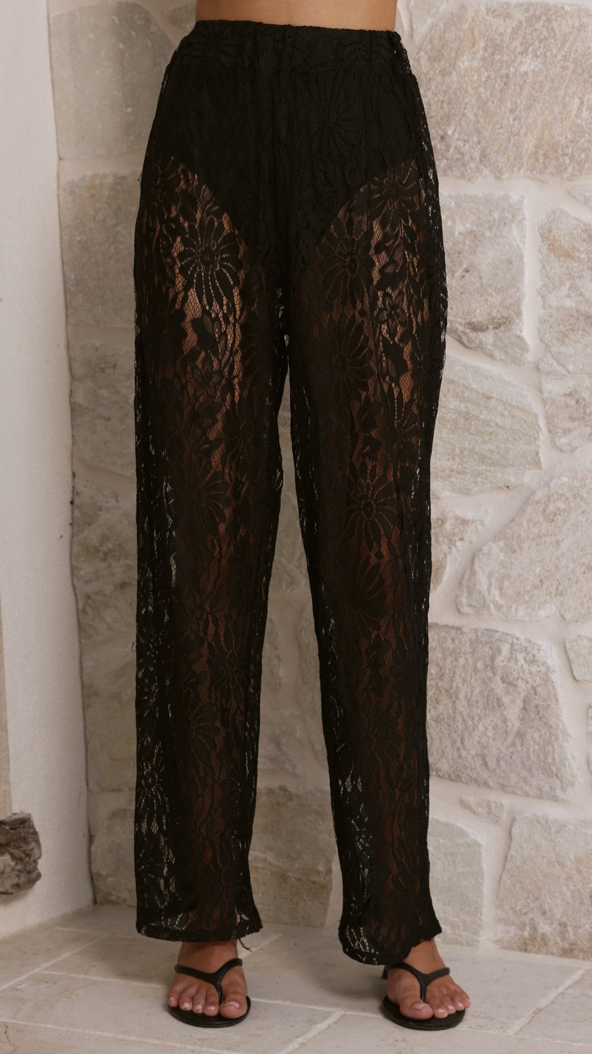 Santana Lace Pants - Black - Billy J