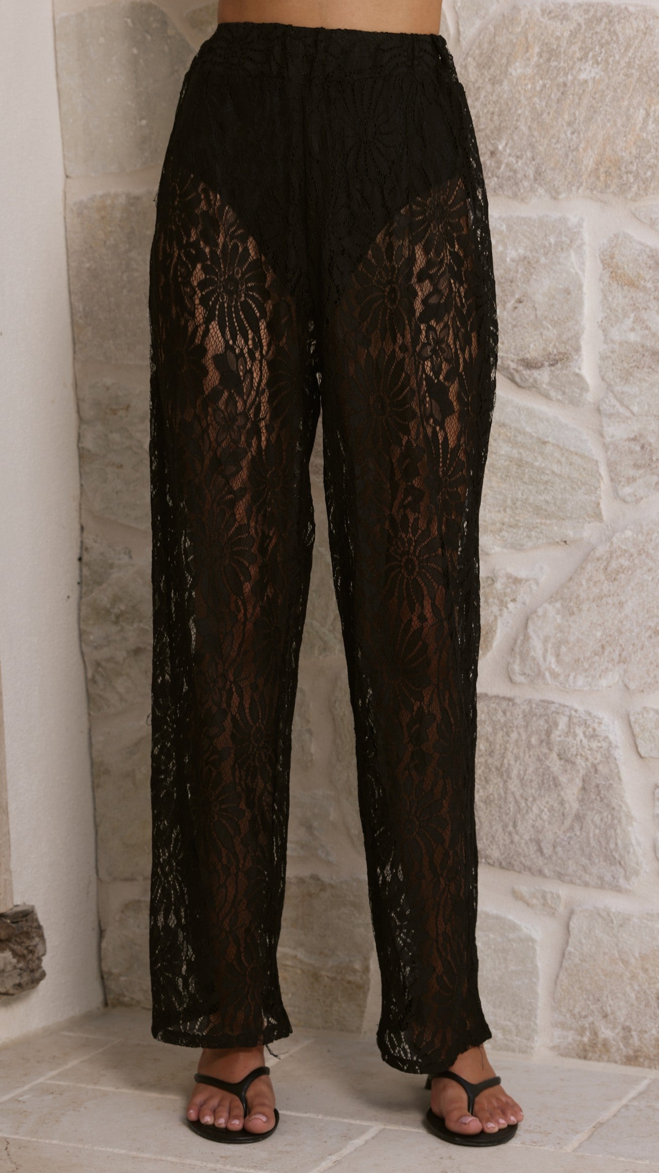 Santana Lace Pants - Black - Billy J