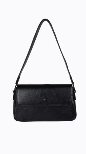 Jocelyn Shoulder Bag - Black PU - Billy J
