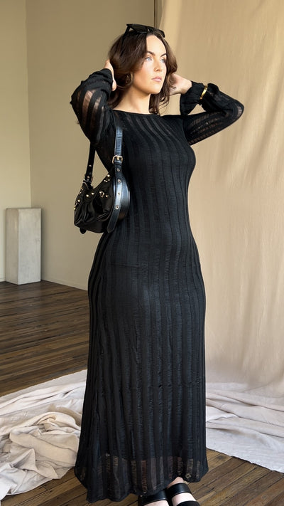 Load image into Gallery viewer, Allure Maxi Dress - Black - Billy J
