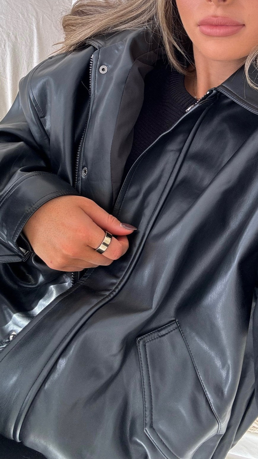 Kenny Bomber Jacket - Jet Black - Billy J