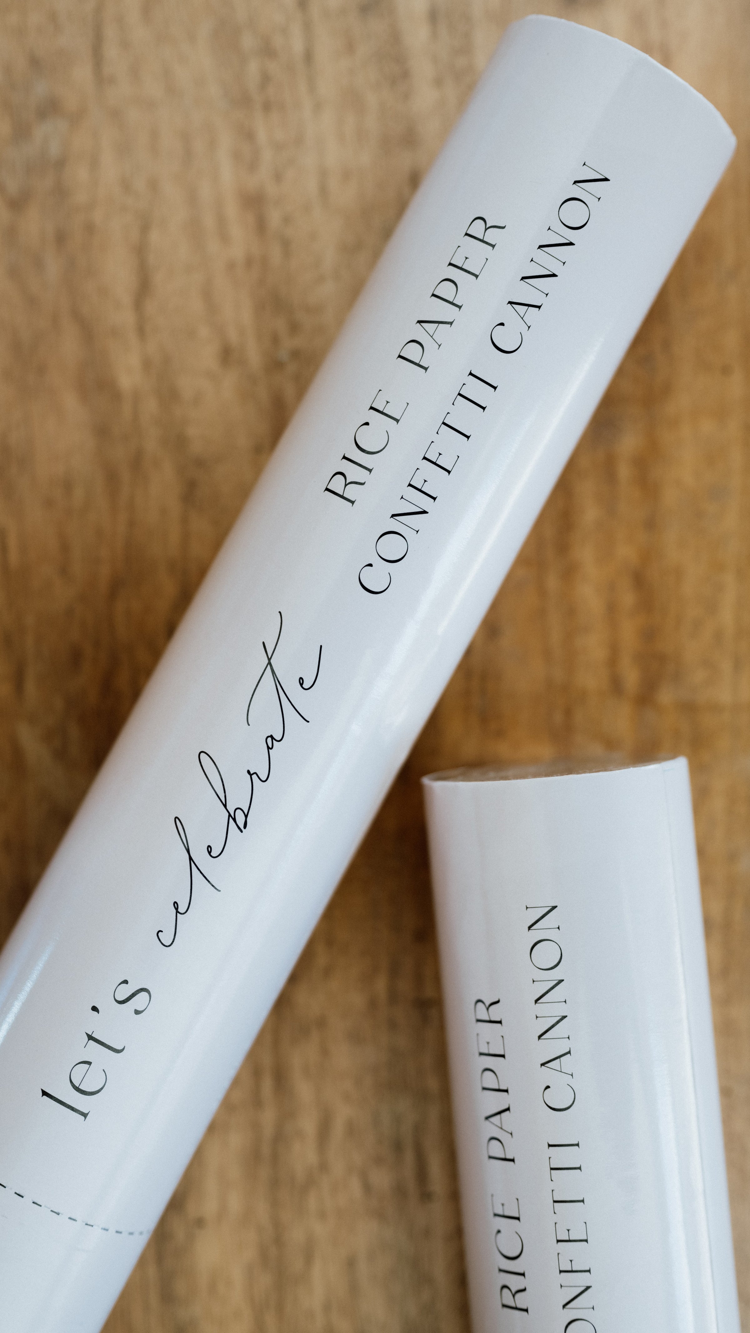 Biodegradable Confetti Cannon – White Circles - Billy J