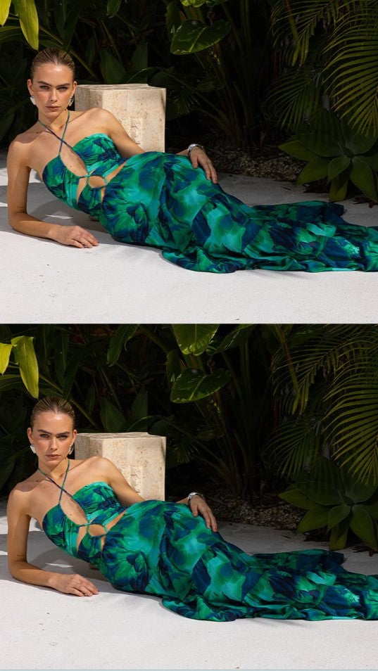 Calista Orchid Maxi Dress - Calista Green