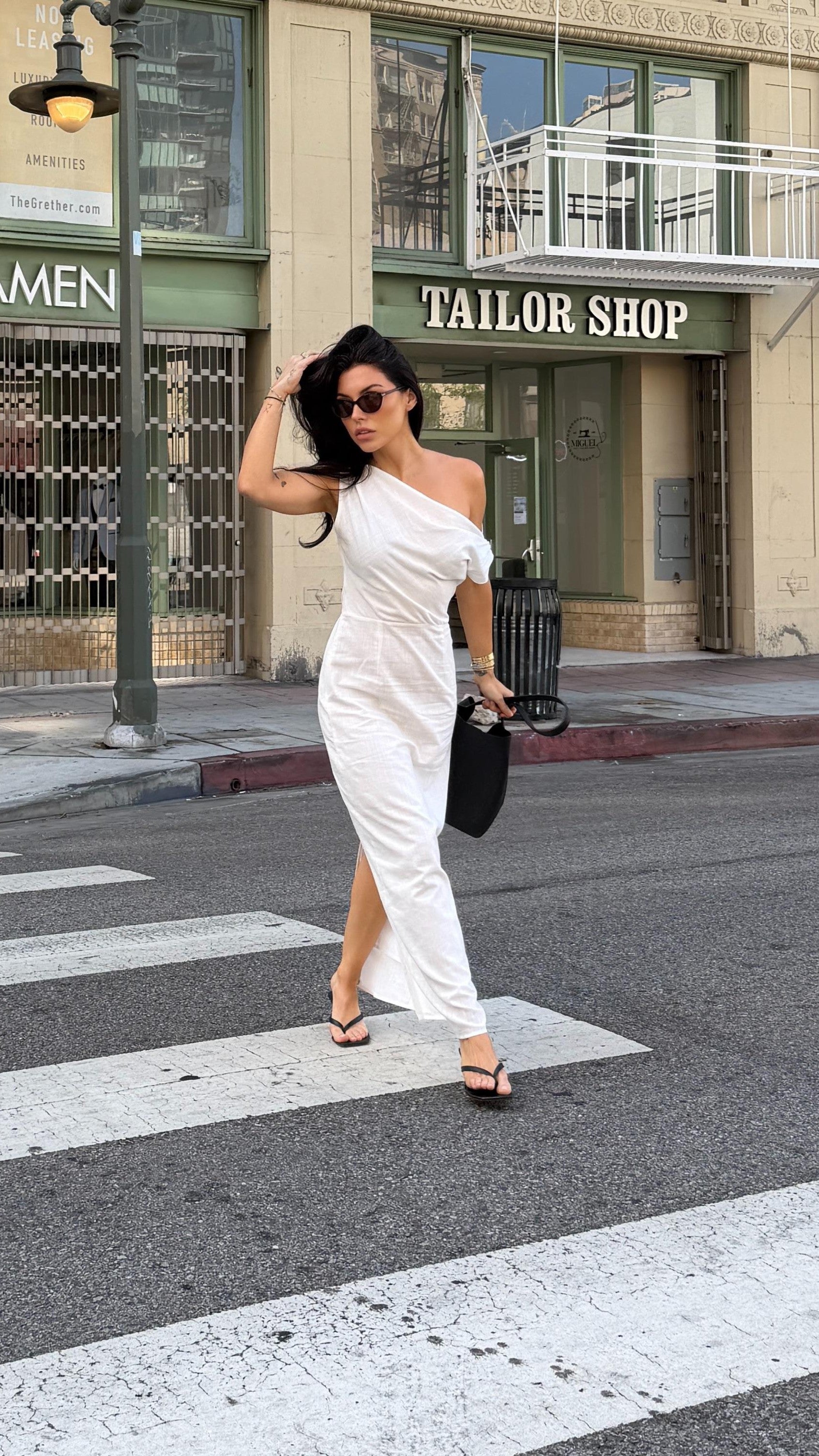 Luci Maxi Dress - White - Billy J