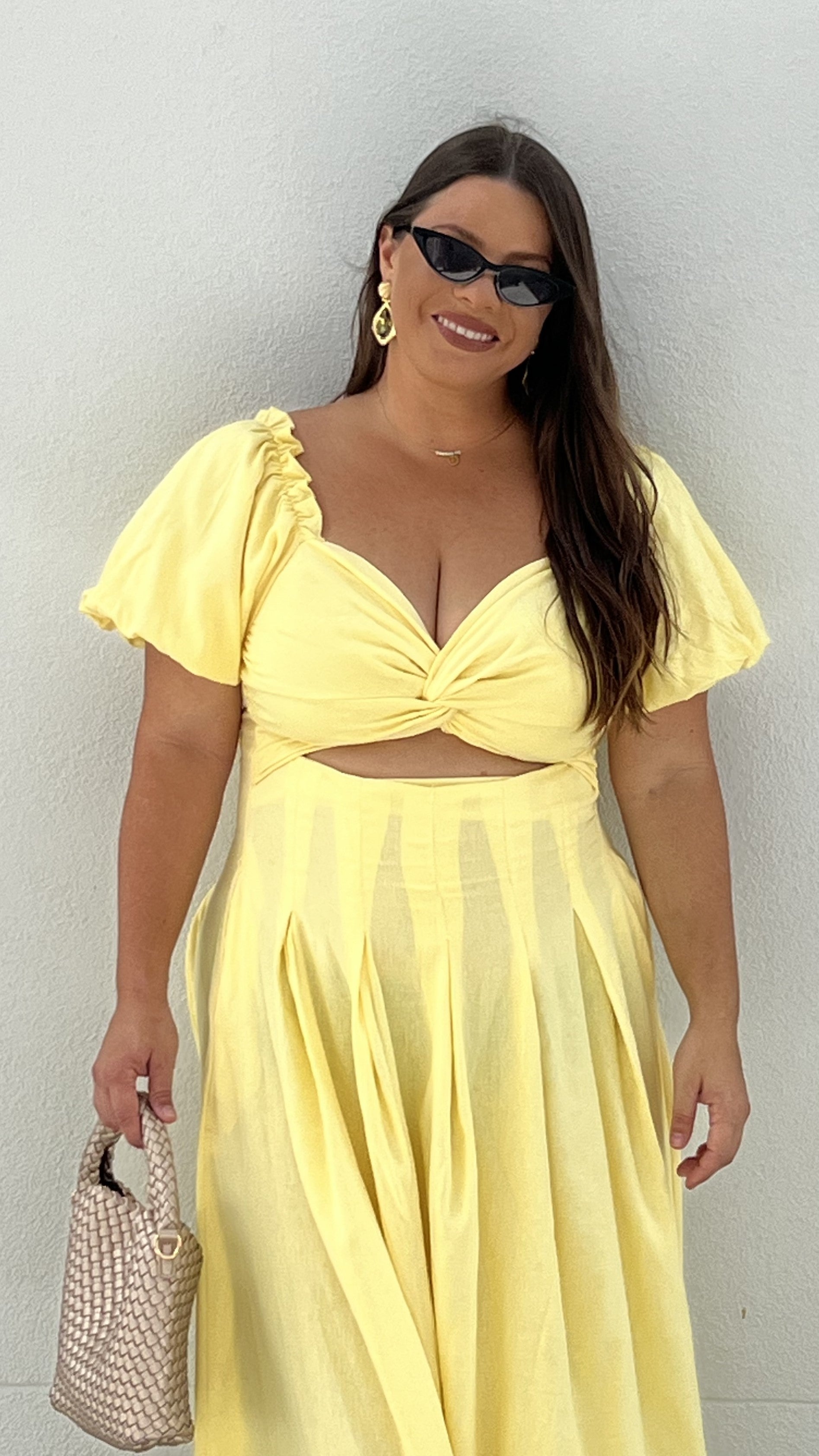 Christina Maxi Dress - Lemon - Billy J