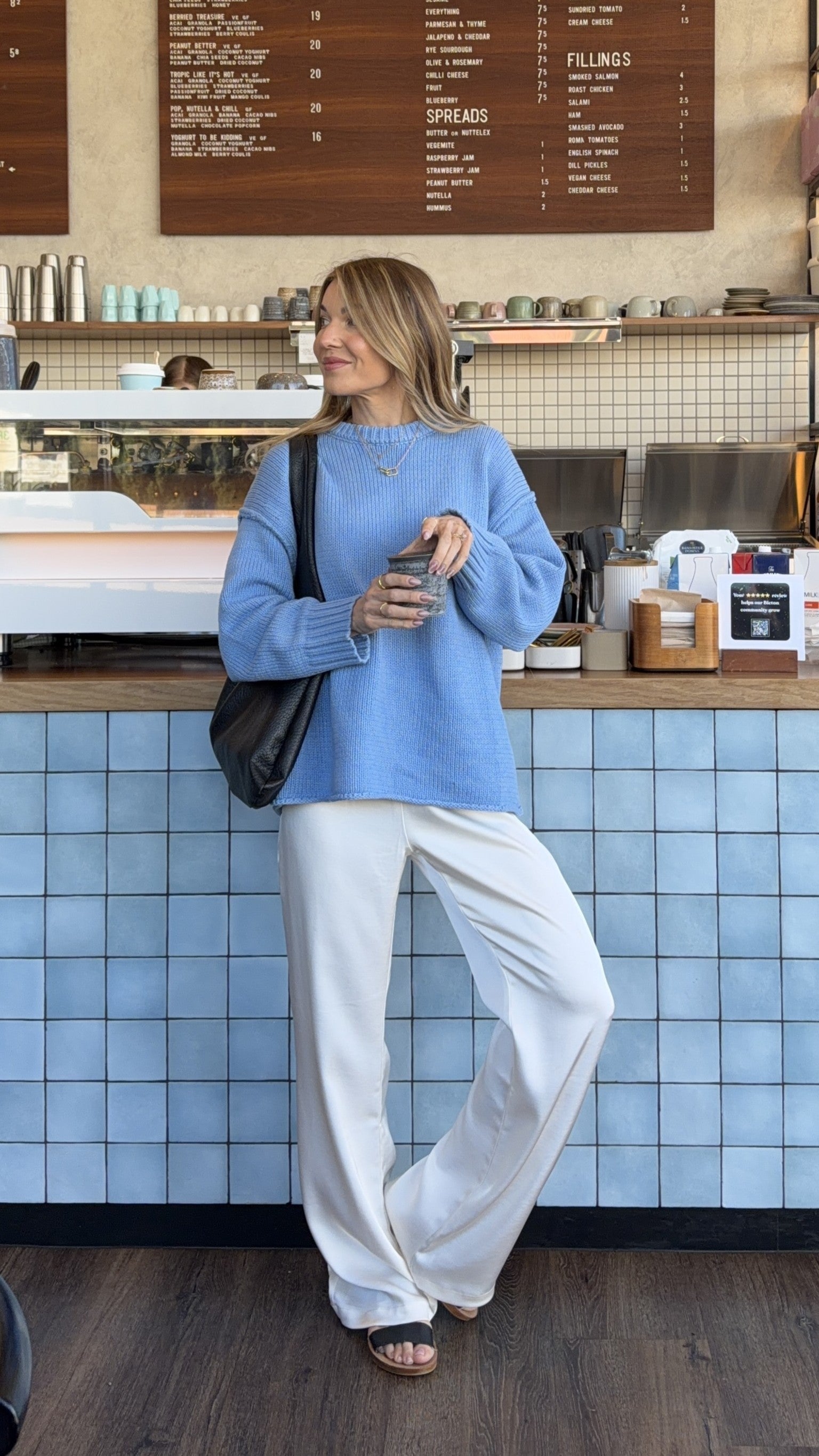 Hayden Knit Jumper - Blue - Billy J