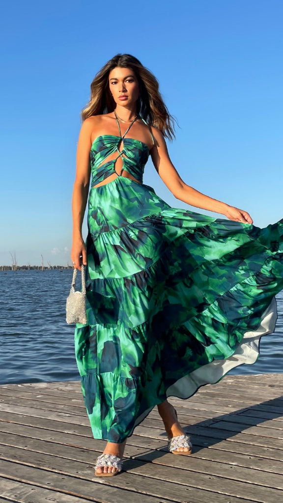 Calista Orchid Maxi Dress - Calista Green - Buy Women's Dresses - Billy J