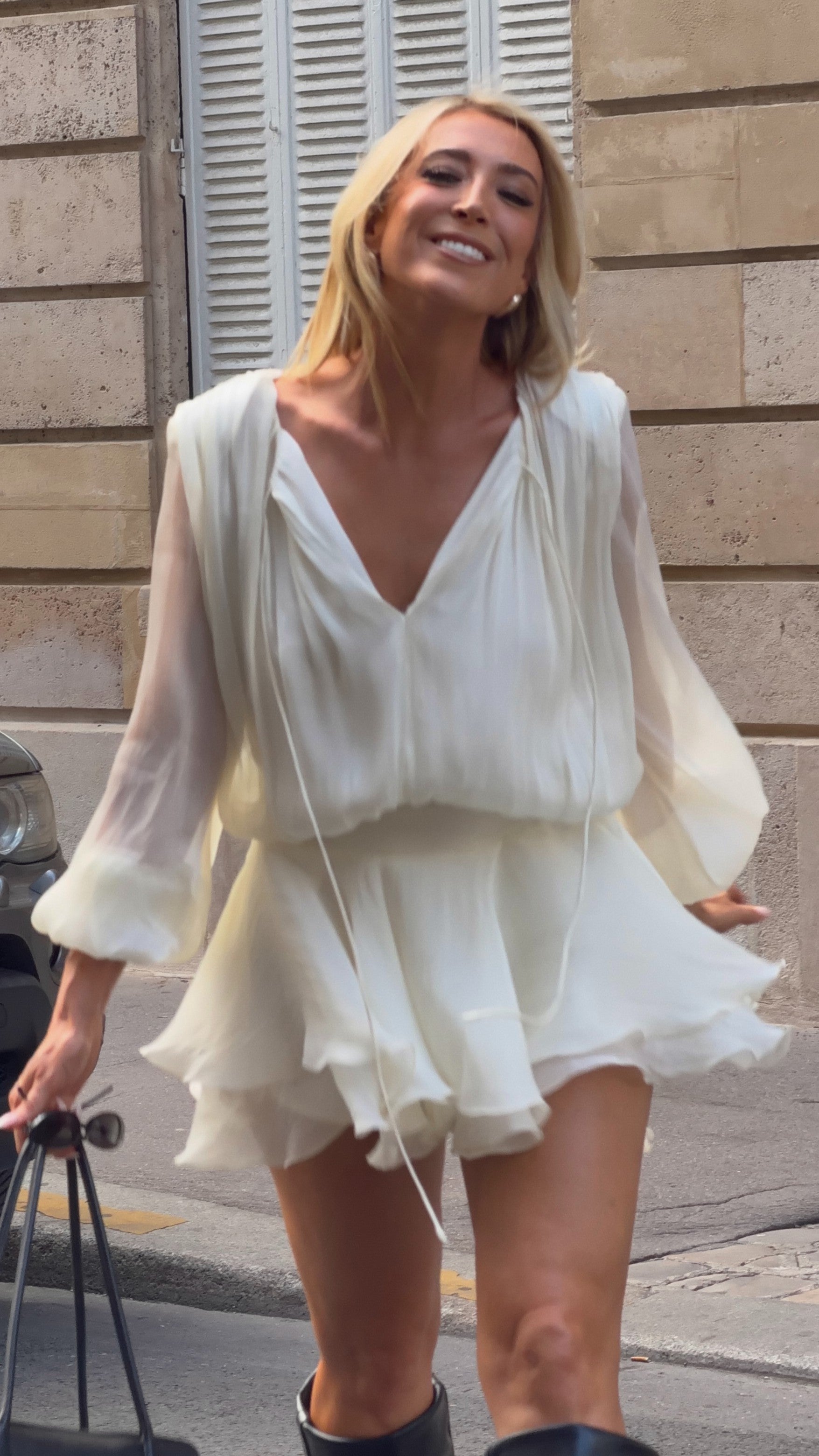 Talea Mini Dress - Cream - Billy J