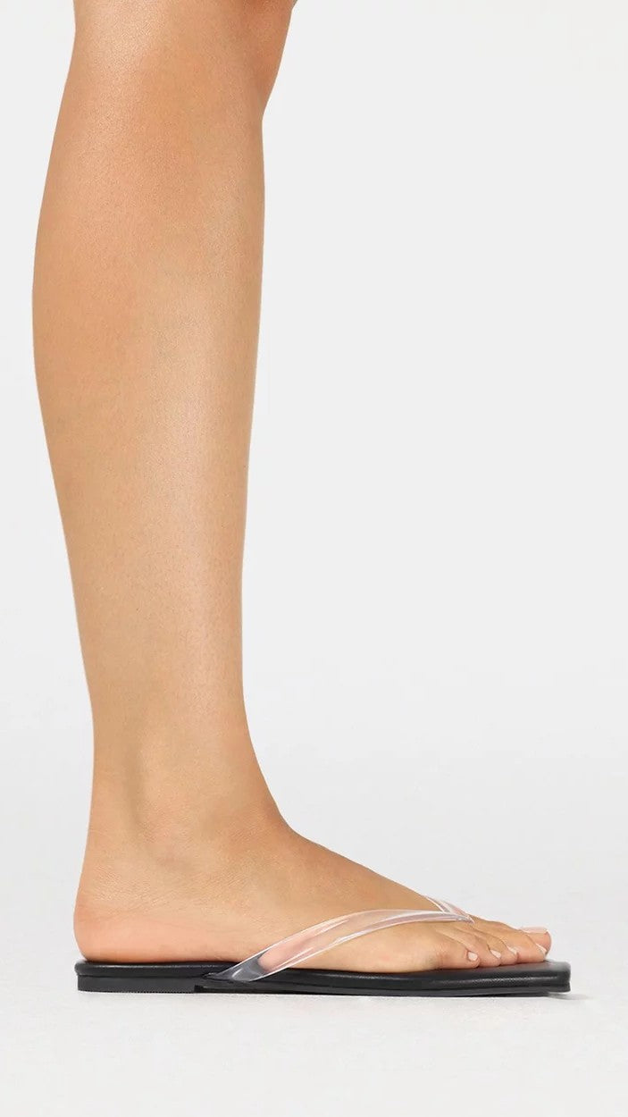 Tacey Slide - Clear/Black