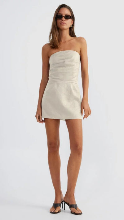 Load image into Gallery viewer, Romi Linen Dress - Natural - Billy J
