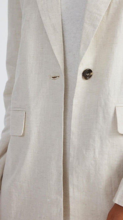 Load image into Gallery viewer, Hale Linen Blazer - Natural - Billy J
