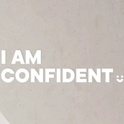 I am Confident - Affirmation Mirror Sticker – Billy J