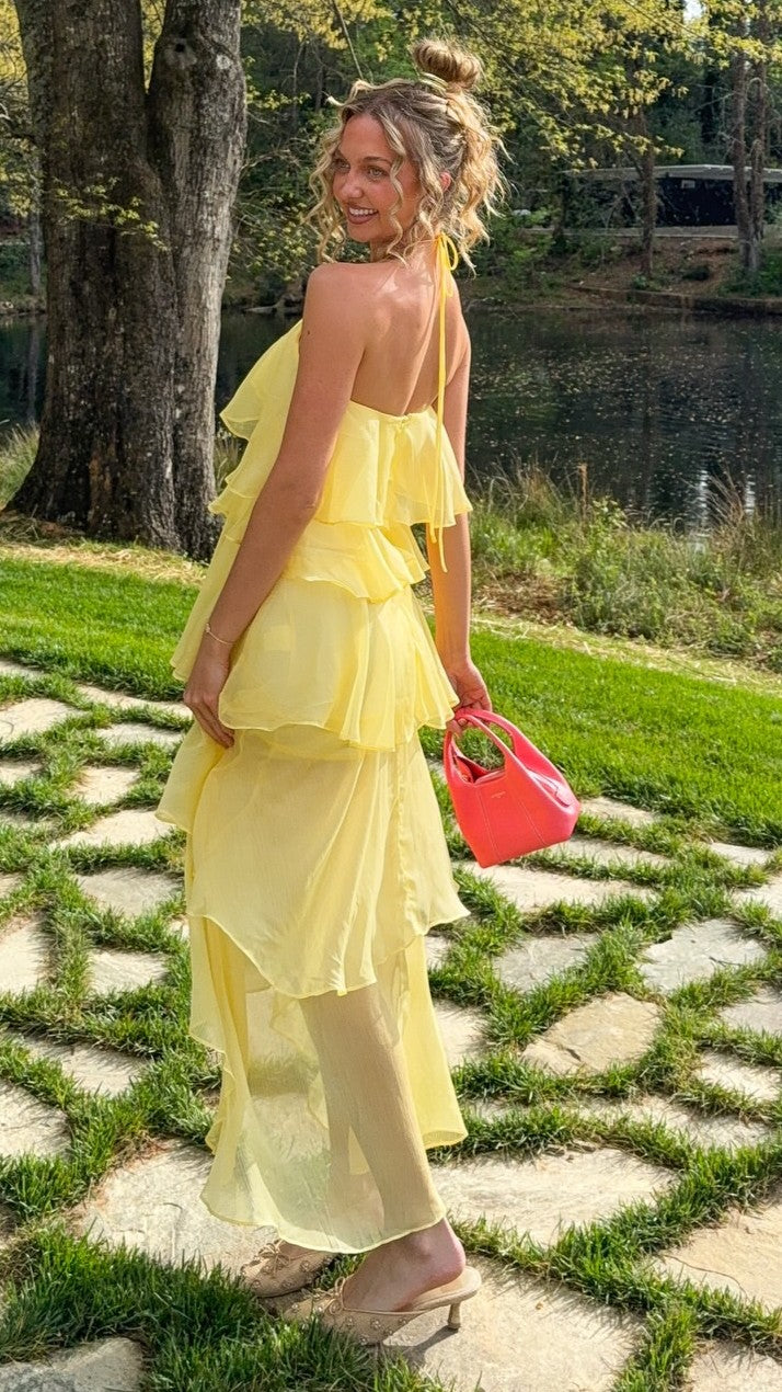 Soho Maxi Dress - Yellow - Billy J