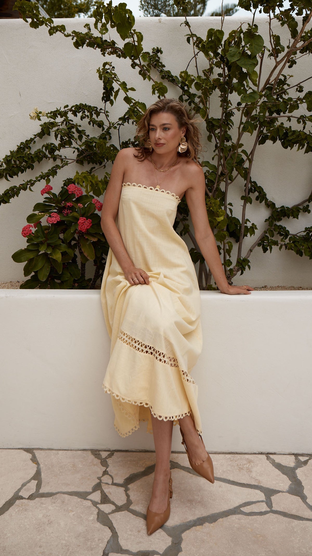 Sandra Maxi Dress - Yellow - Billy J