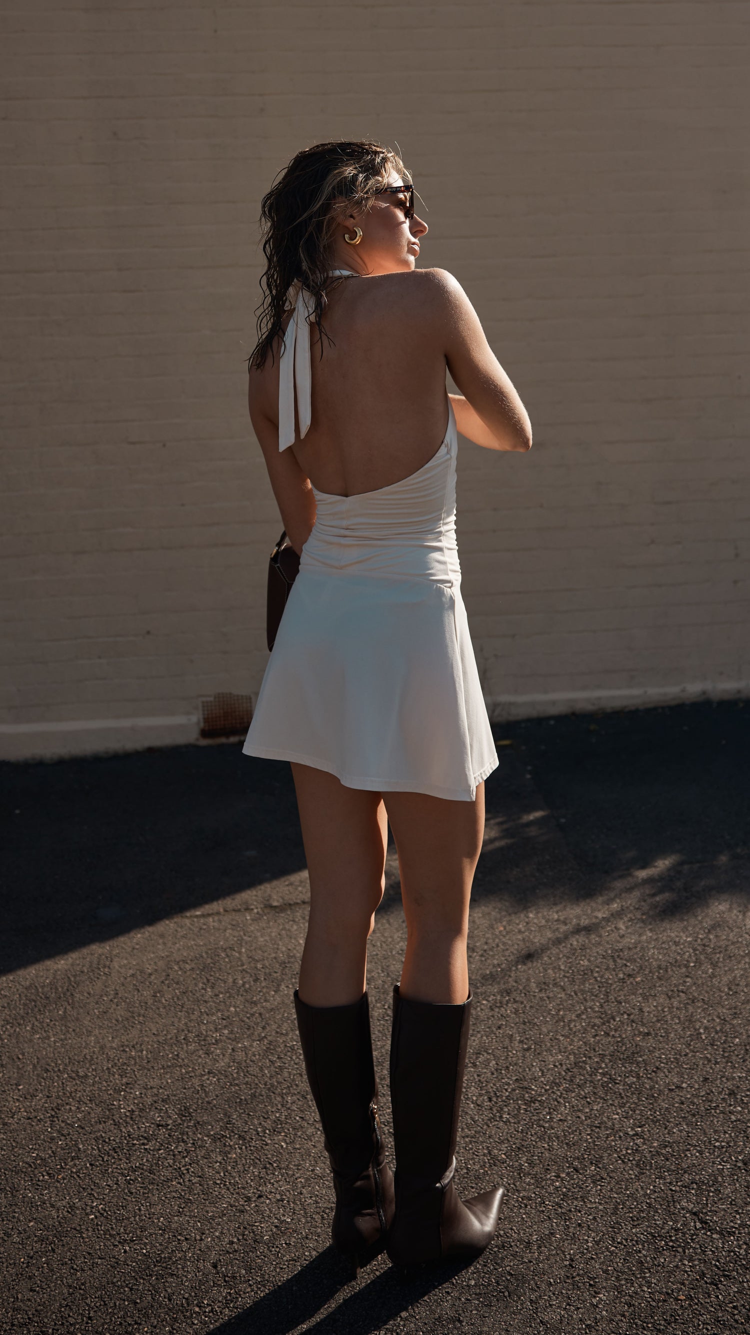 Milla Mini Dress - Cream - Billy J