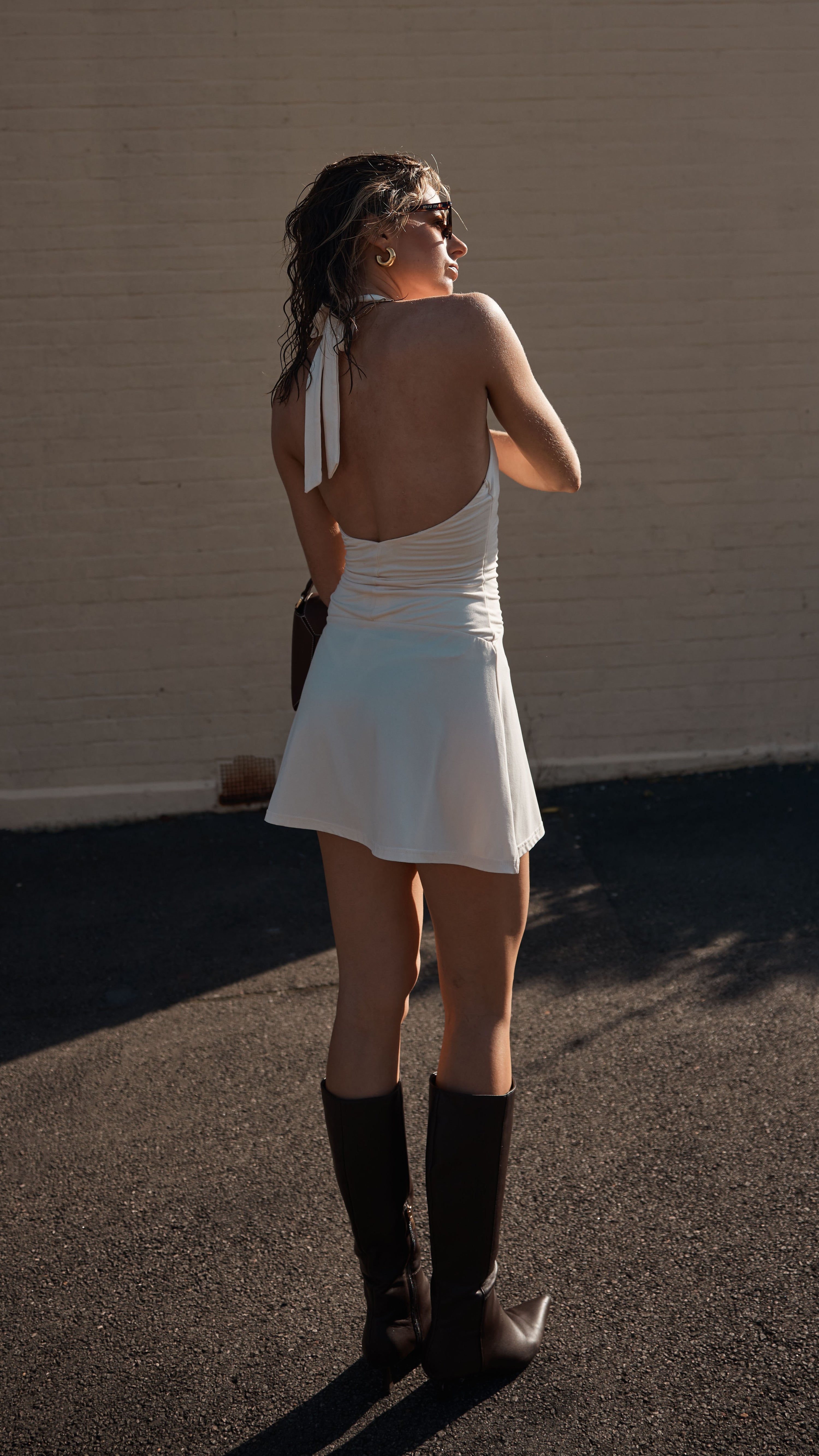 Milla Mini Dress - Cream - Billy J